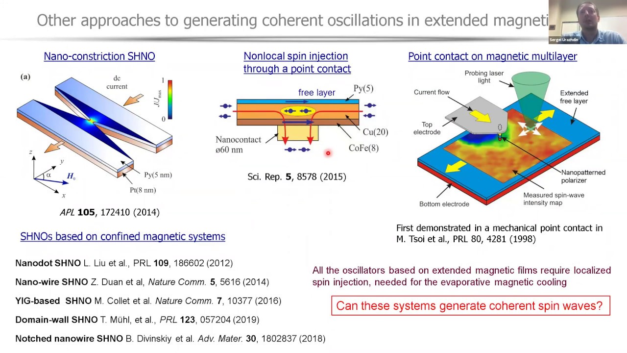 Online Spintronics Seminar #18: Sergei Urazhdin