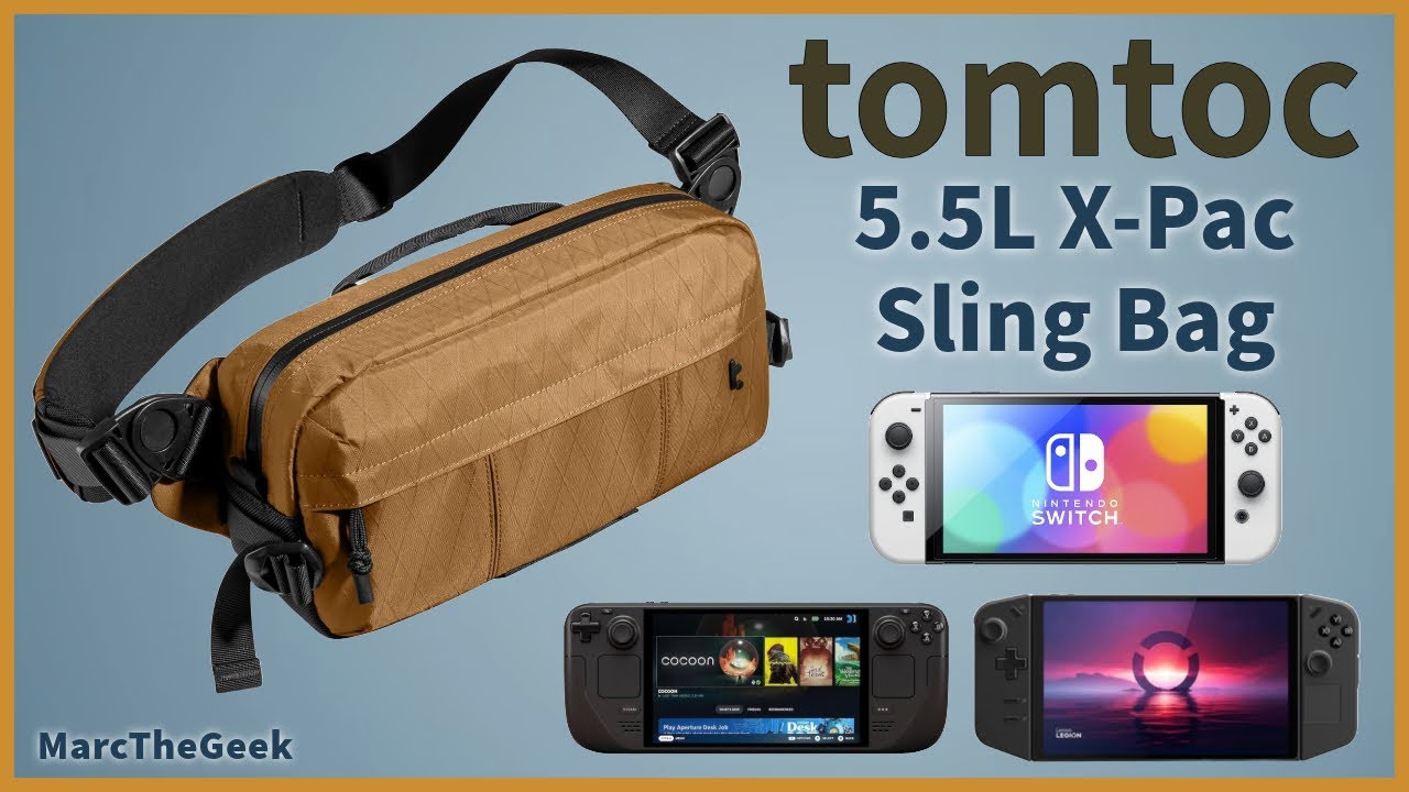Сумка-слинг Tomtoc X-Pac 5.5L | Лучший чехол для портативных игровых устройств