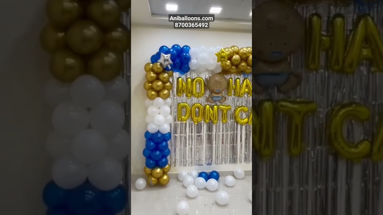 No Hair Dont Care Theme Decor | Hair Cutting Ceremony | Mundan Ceremony decoration