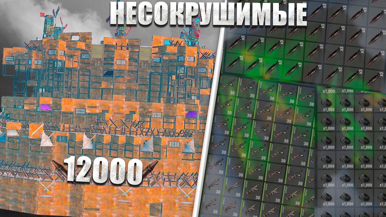 НЕСОКРУШИМЫЕ! ИСТОРИЯ НА 12000 РАКЕТ В ИГРЕ RUST - Vital Eu Monthly 2x