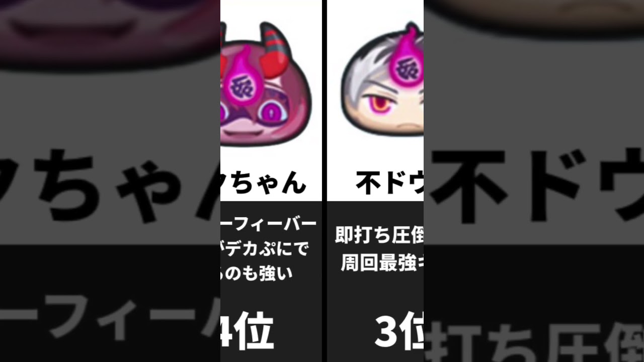 【ぷにぷに】妖魔人最強キャラランキングZZZ編！【妖怪ウォッチぷにぷに#妖怪ウォッチぷにぷに #ぷにぷに #youtube #youtubeshorts