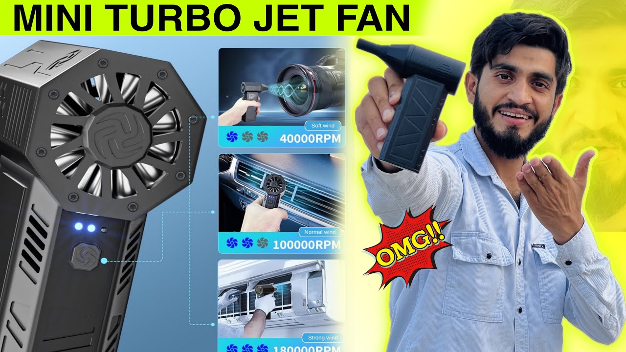 आंधी की तरह हवा देता है😳|| Super Powerful Turbo Air Blower & Vaccum || Mini Turbo Jet Fan