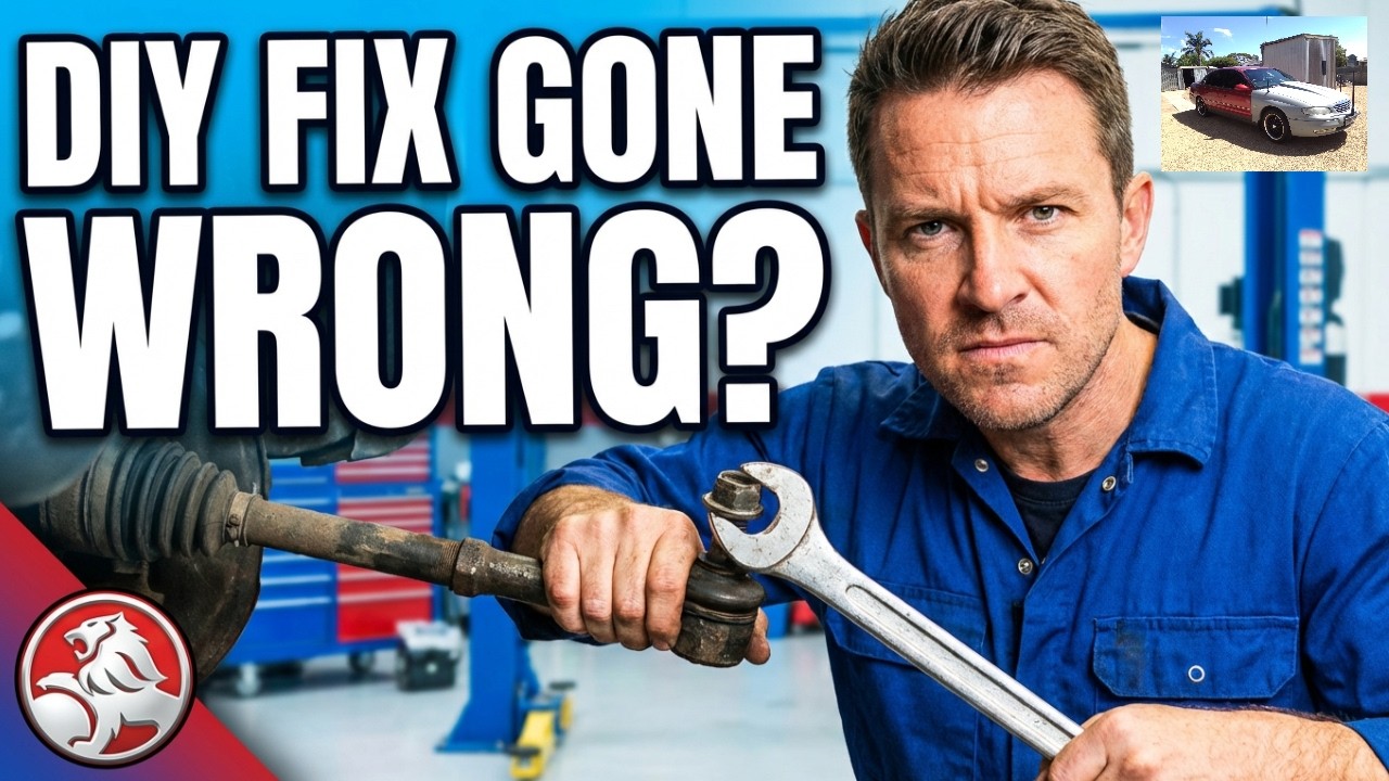 Changing a tie rod end On a Holden Statesman WH 2002