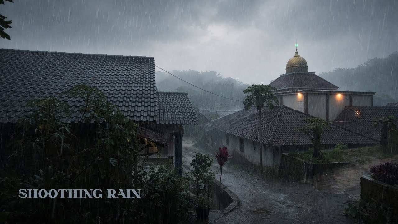 Intense Rain Sounds on Roof | ASMR Rain for Sleeping & Insomnia Relief. Shoothing Rain