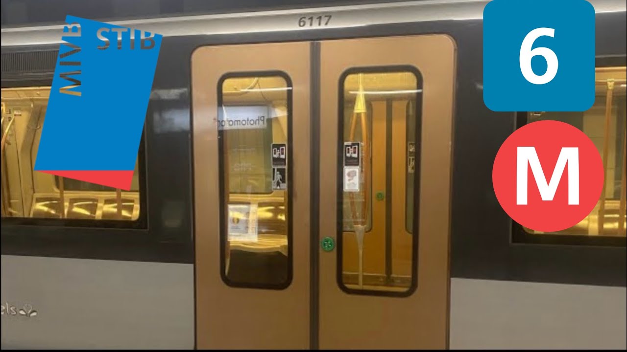 Stib: Trajet de la ligne 6 dans un M6 boa entre Beekkant et Roi Baudoin dans le (6117)