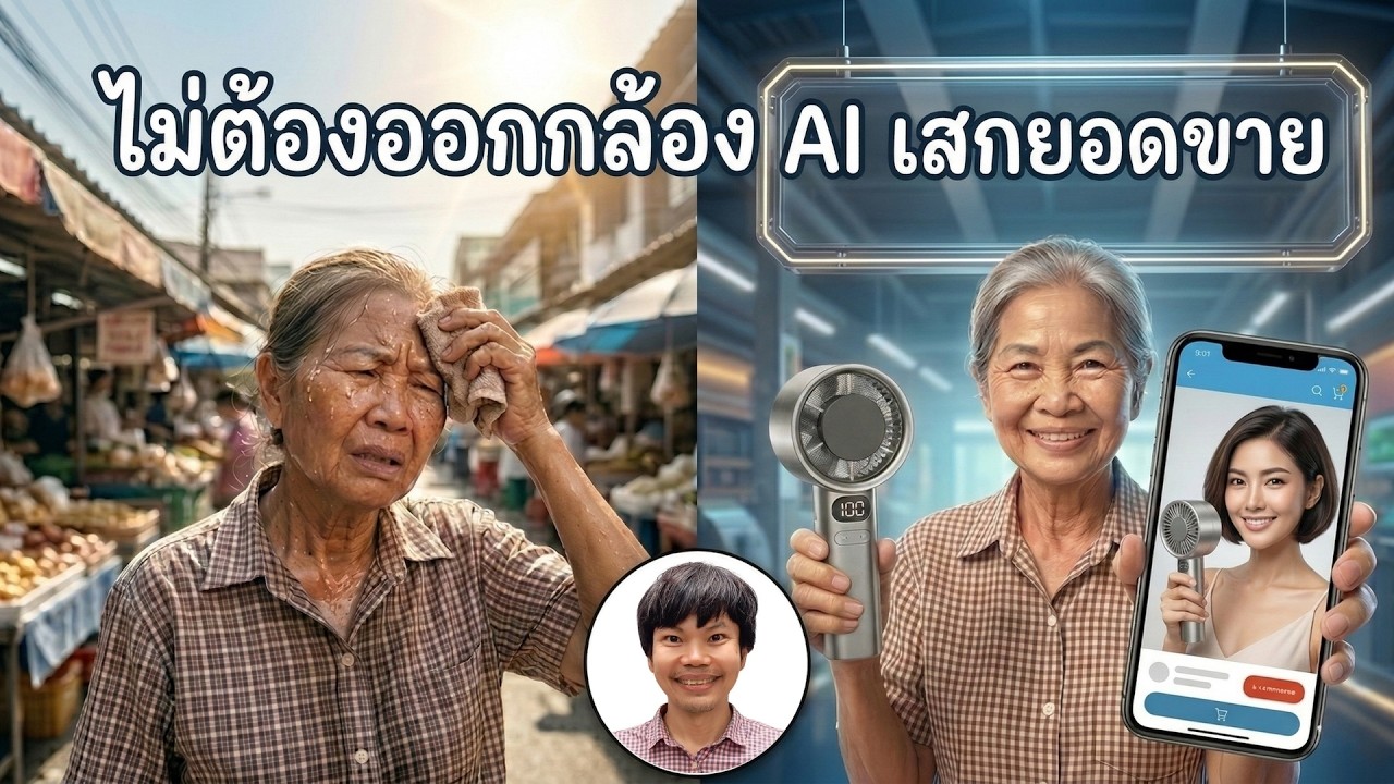 ร้อนนี้มีตังค์ใช้ ทางลัดนายหน้า ใช้ AI ทำวิดีโอขายของใช้หน้าร้อน แบบไม่ต้องออกกล้อง