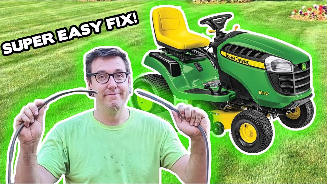 How To Replace The Mower Belt on a John Deere Riding Mower | Belt Replacement John Deere E120