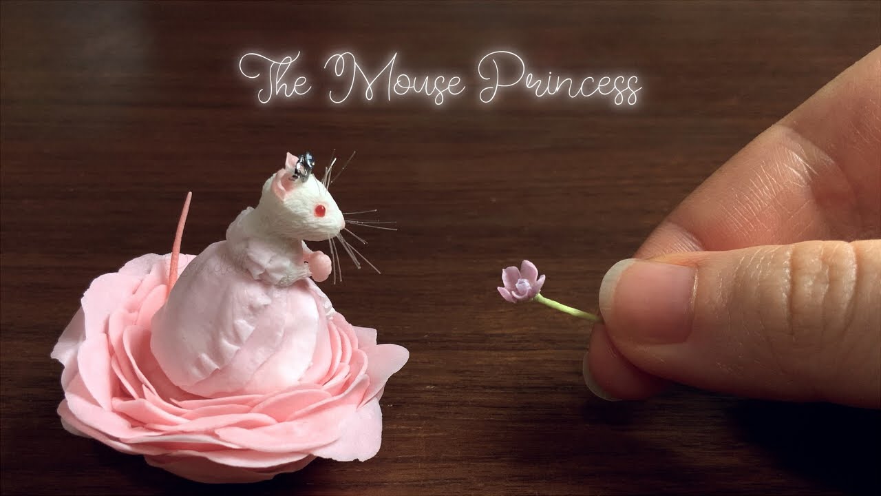 【樹脂粘土】ねずみのお姫様【Clay】The Mouse Princess | DIY