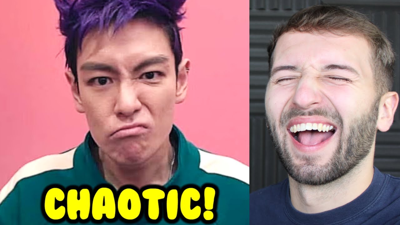 Bigbang ТОП смешных моментов Реакция! (Игра с кальмарами Танос)