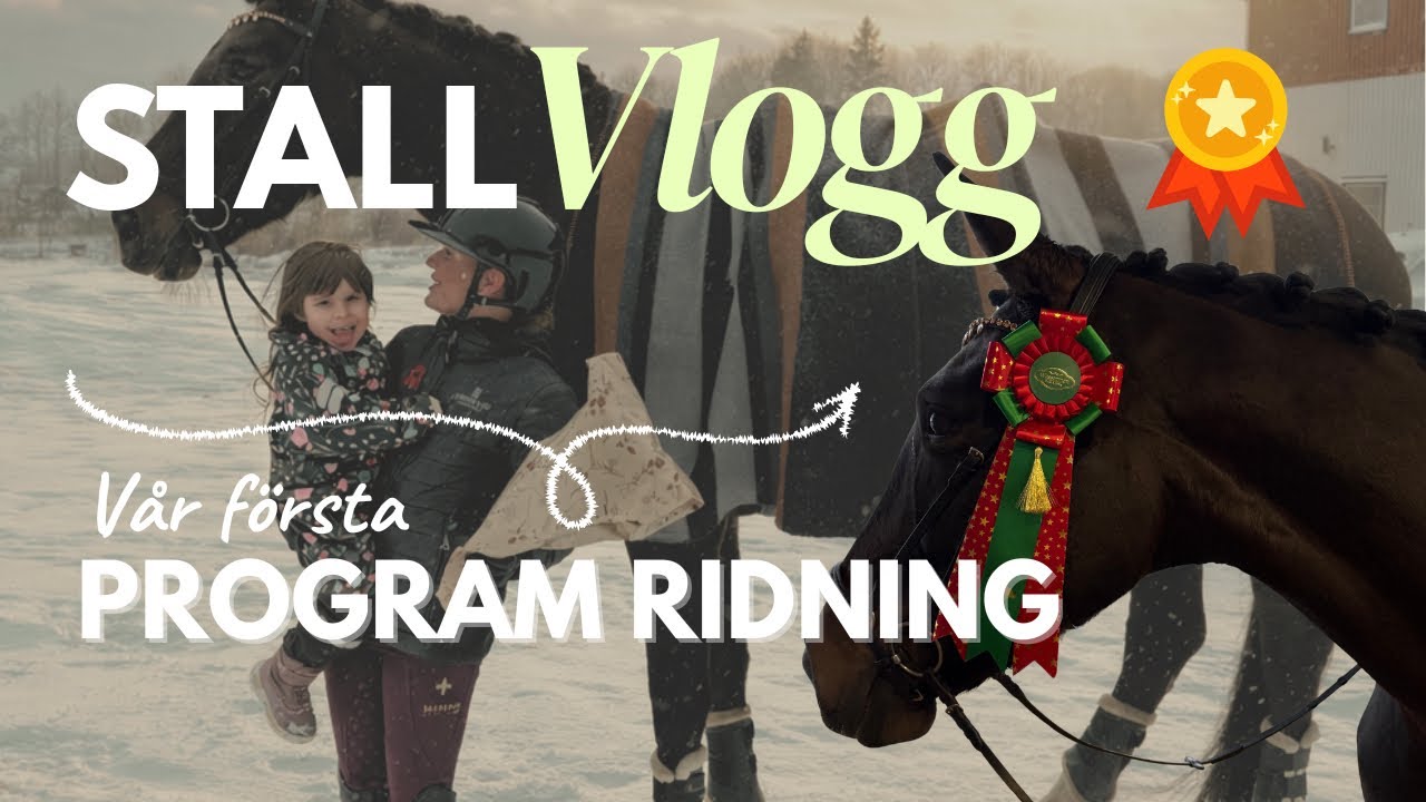 VÅR FÖRSTA PROGRAM RIDNING 🫣⭐️🥂