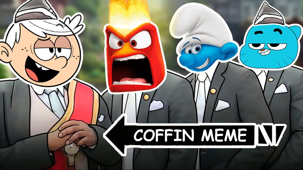 Coffin Dance Meme Cover 16 - Loud House, Inside Out, Smurfs, Gumball