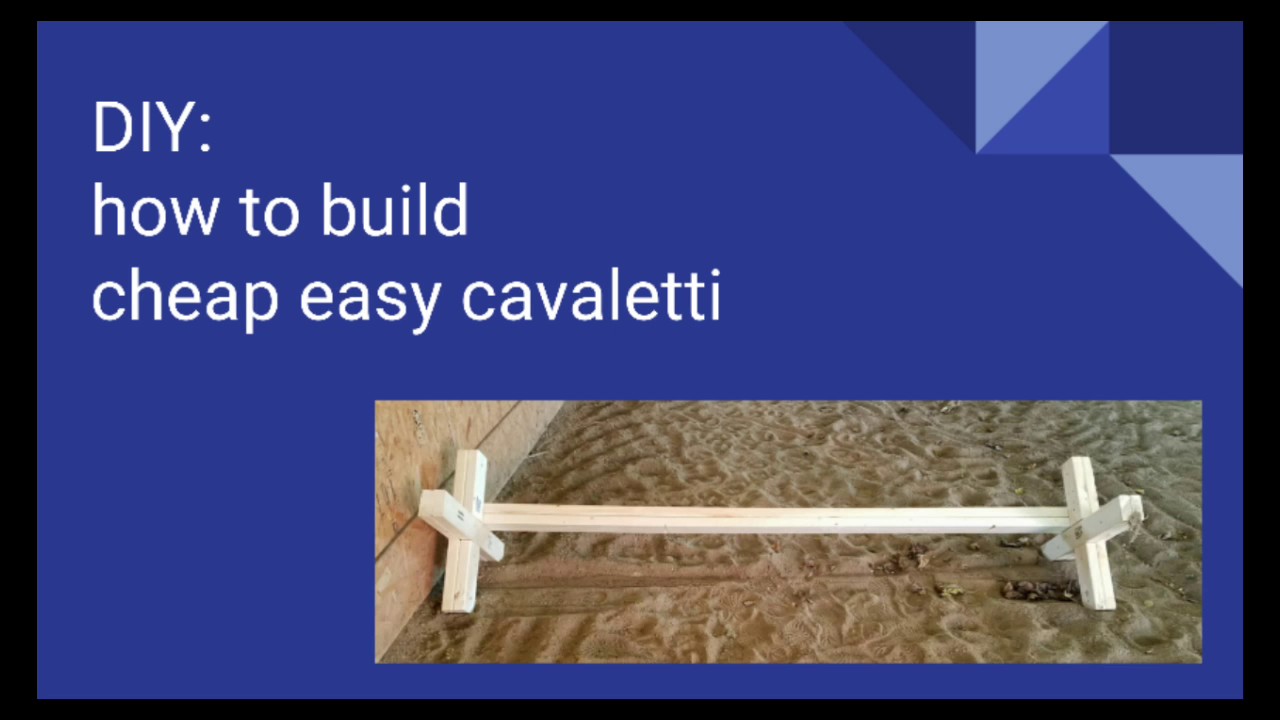 DIY:  cheap easy cavaletti
