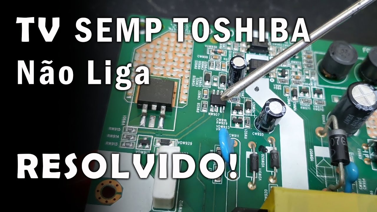 TV Semp Toshiba LE3256 Não Liga RESOLVIDO!