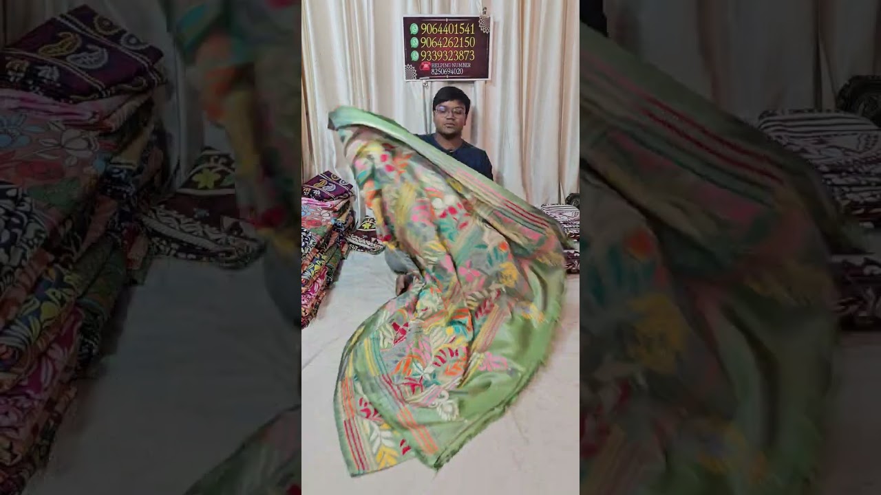 শাড়ি নিয়ে মারধর তো হবেই 😝🤗😁Kantha Stitch | Kantha Stitch Design | Kantha Stitch Saree With Price