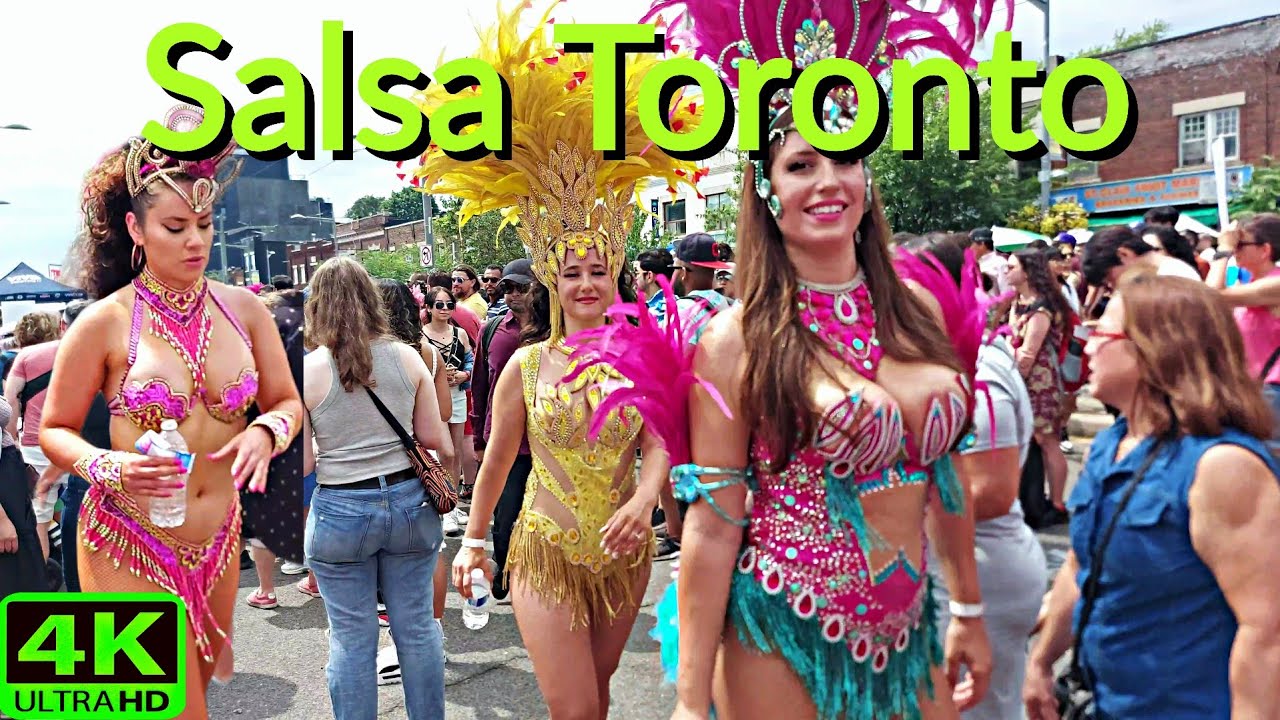 【4K】SPLENDID EVENING WITH SALSA IN TORONTO STREET FESTIVAL WALK