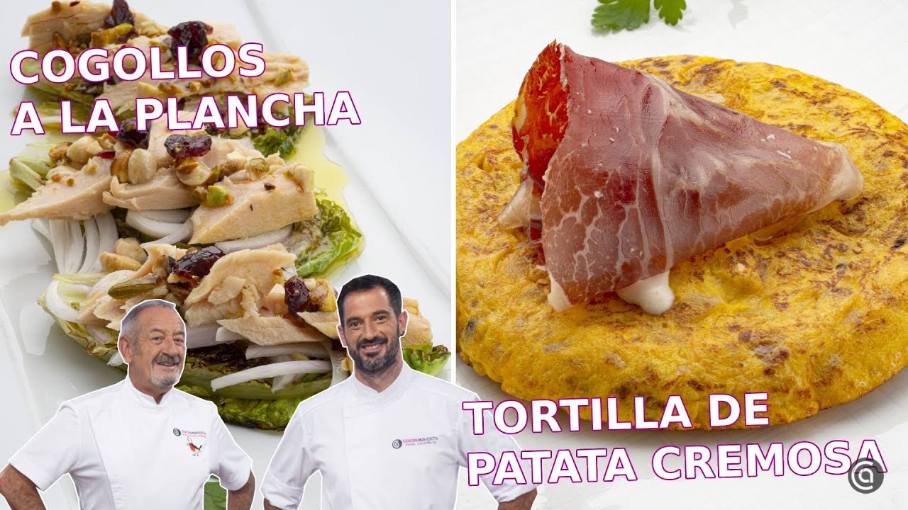 Cogollos de lechuga a la plancha - Tortilla de patata cremosa // Joseba y Karlos Arguiñano