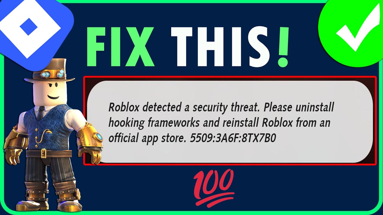 Как исправить ошибку «Roblox обнаружил угрозу безопасности» | Исправление ошибки «Roblox обнаружи...