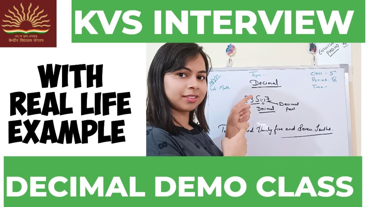 Watch Now To Learn How To Teach Decimals With This Innovative KVS Maths Demo!