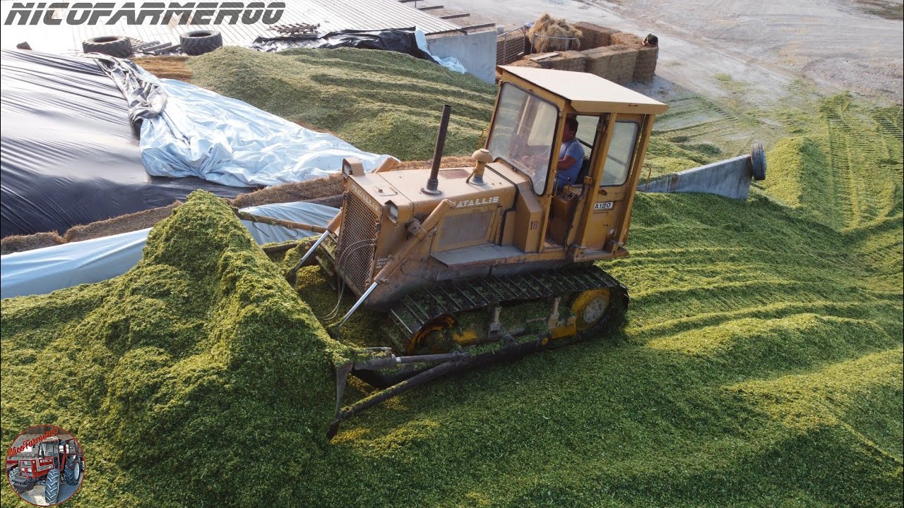 CARICO E COMPATTAMENTO SILATO IN TRINCEA | SOLMEC + SCANIA R530 V8 + FIAT ALLIS FA120 | DG GROUP