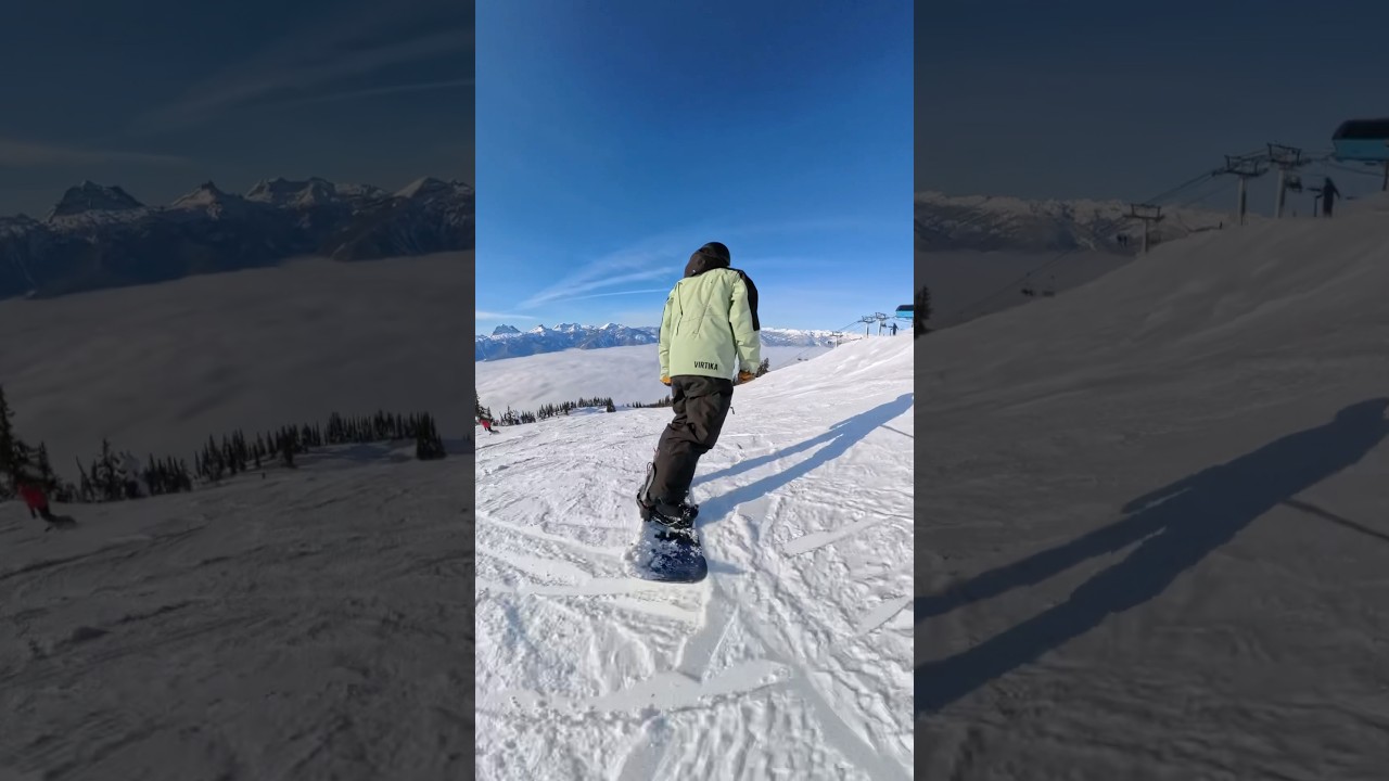 Snowboarding Above the Clouds