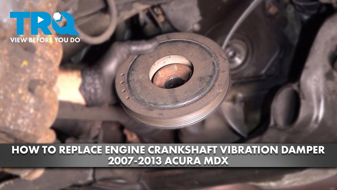 How to Replace Engine Crankshaft Vibration Damper 2007-2013 Acura MDX