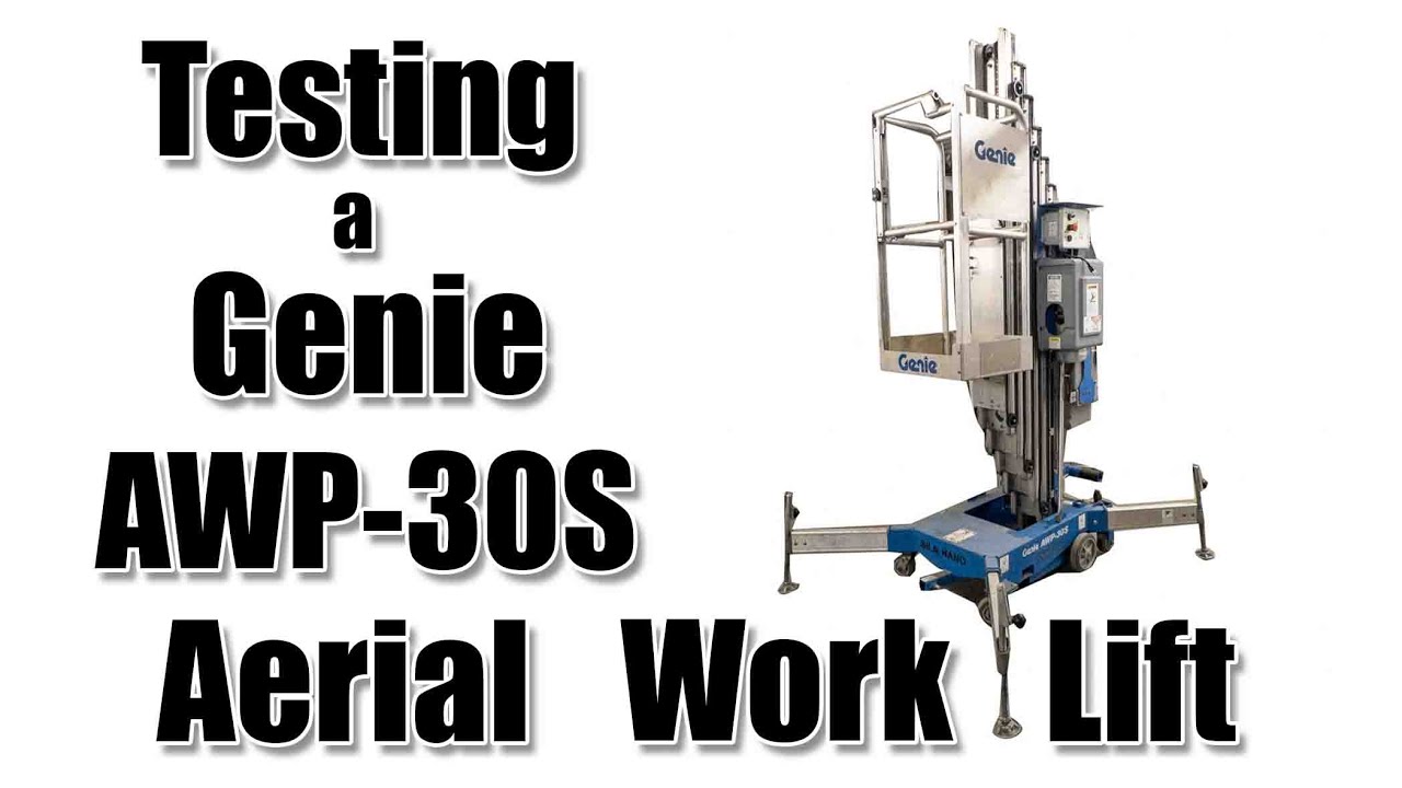 Testing a Genie AWP 30S Aerial Work Platform | RecycledGoods.com Products