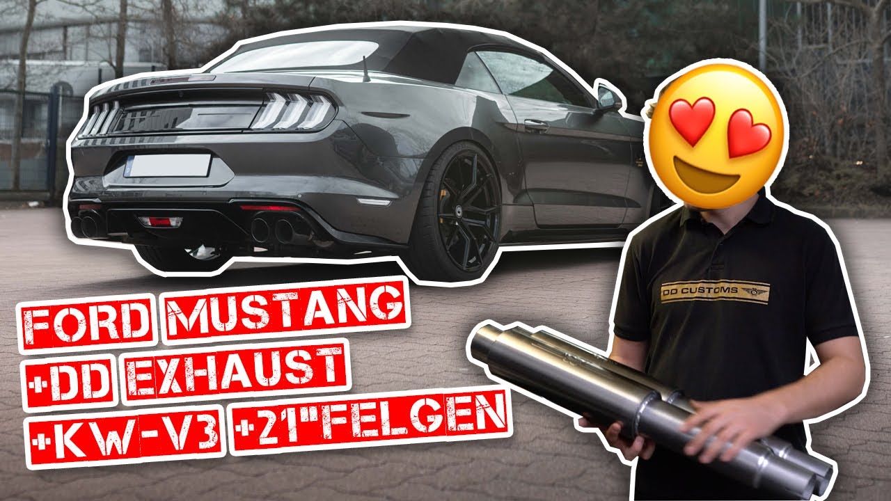 DD CUSTOMS - Ford Mustang Umbau mit 21" Felgen & DD EXHAUST 💥 Klappenauspuff inkl. Soundvideo
