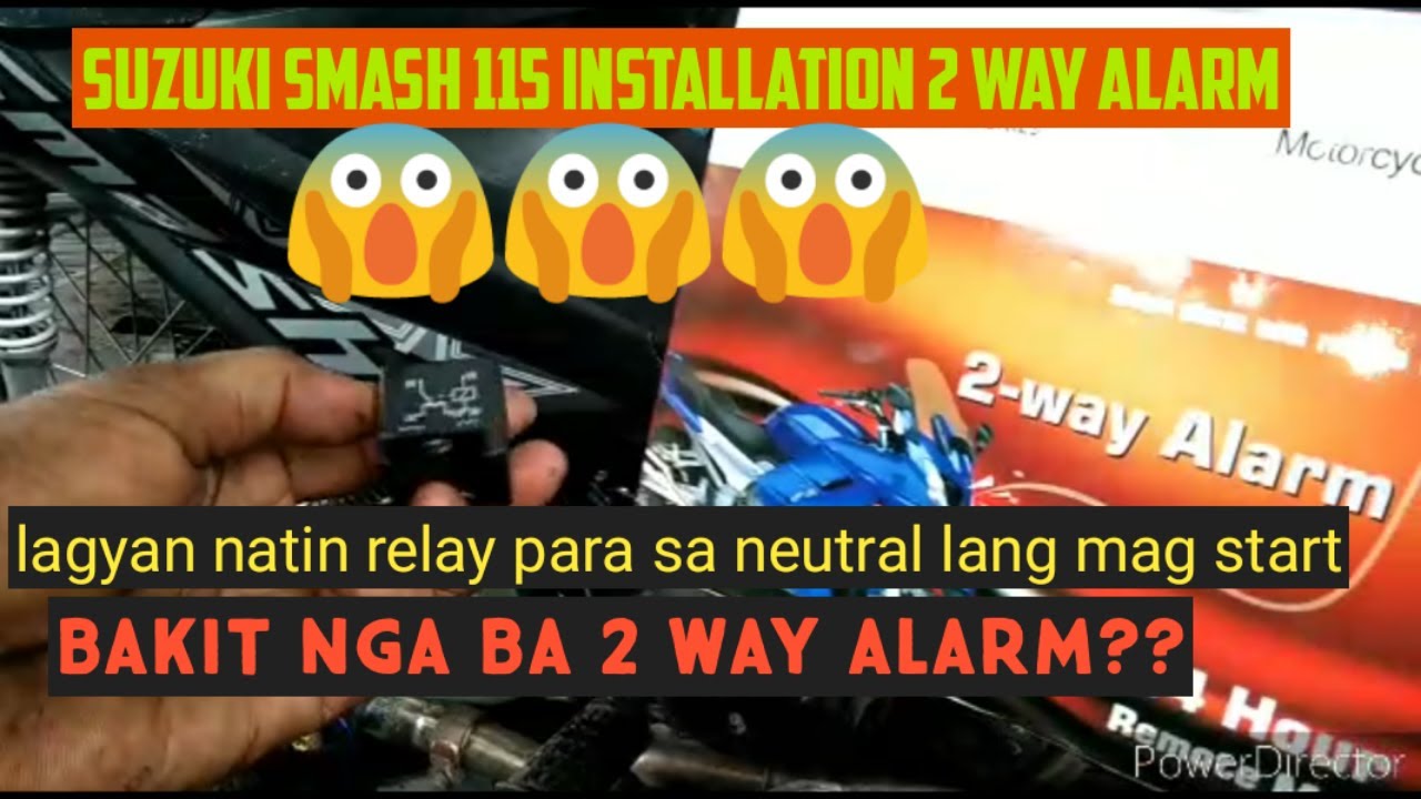 SMASH 115 PAANO MAG LAGAY NG 2 WAY ALARM AT BAKIT NGA BA 2 WAY ALARM ??