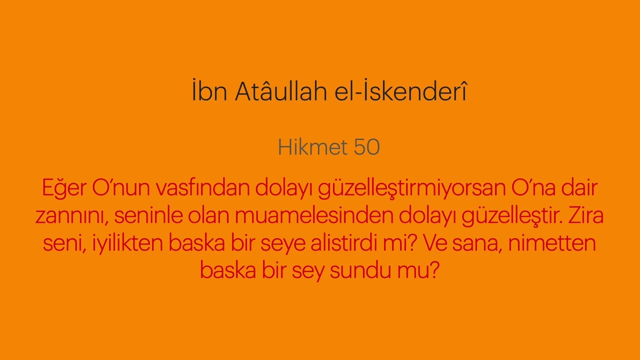 Delil Yoksa Kalp Ne Yapar? (B48 | Hikem-i Ataiyye | İbn Atâullah el-İskenderî)