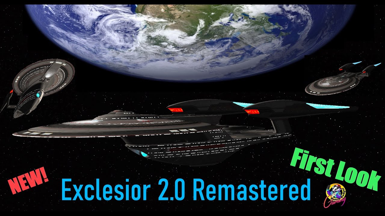 NEW Excelsior 2.0 REMASTERED VS Reman Scimitar PICARD - Star Trek Starship Battles