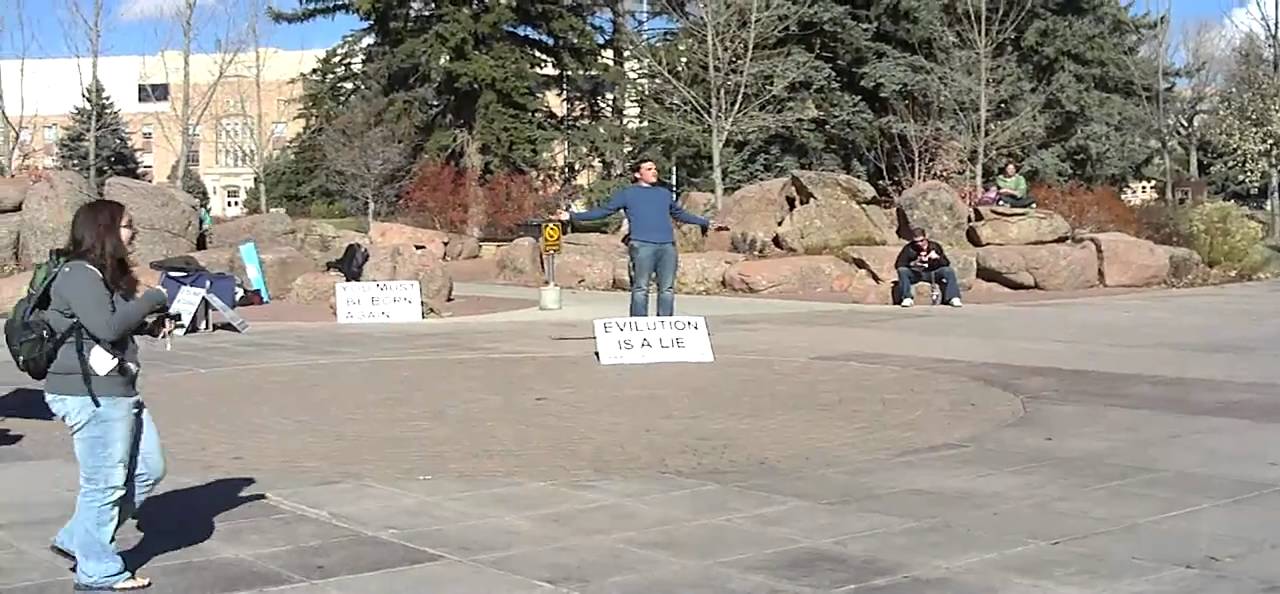 Religious Protest outside Union