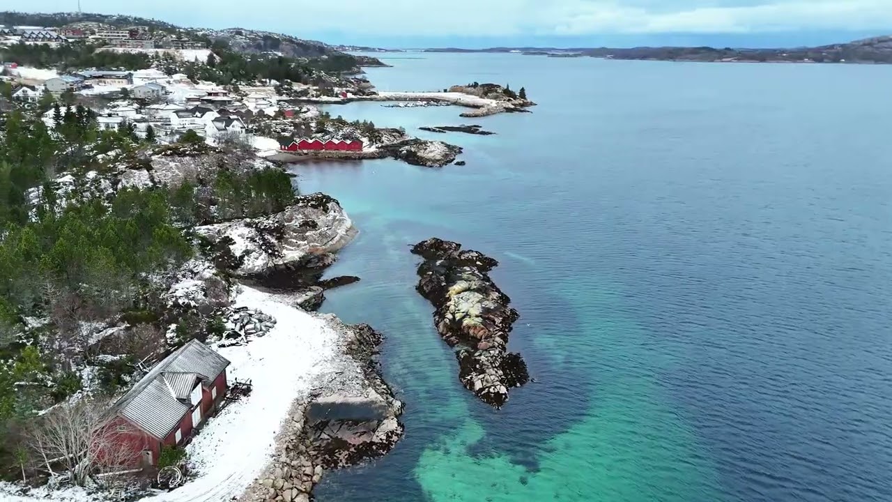 Fillan un sat pe insula Hitra #beautiful #norway #nordlicht #snow #mustwatch #travel #relaxare