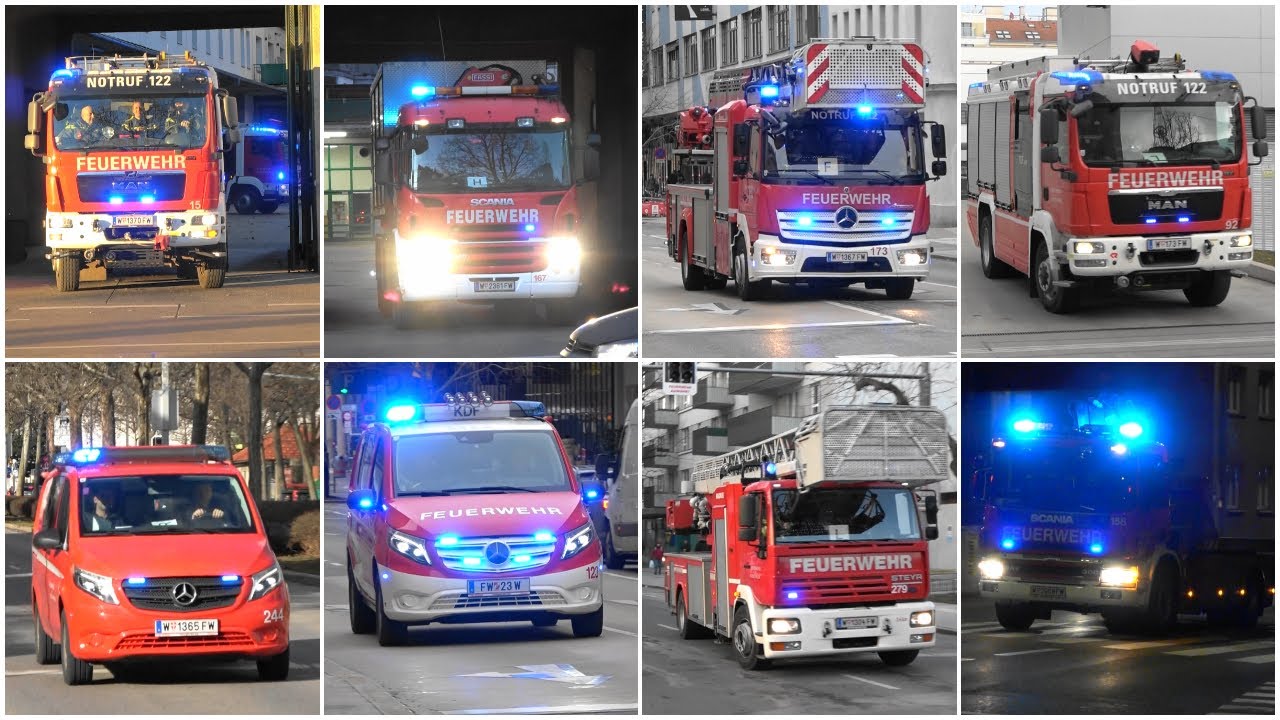 Einsatzfahrten BF Wien Zusammenschnitt