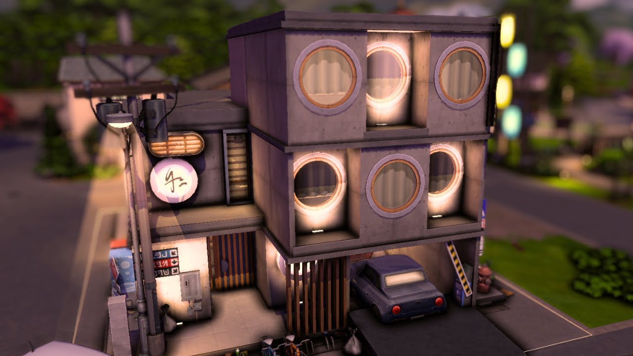 JAPANESE CAPSULE HOTEL | NO CC | The Sims 4 Speed Build