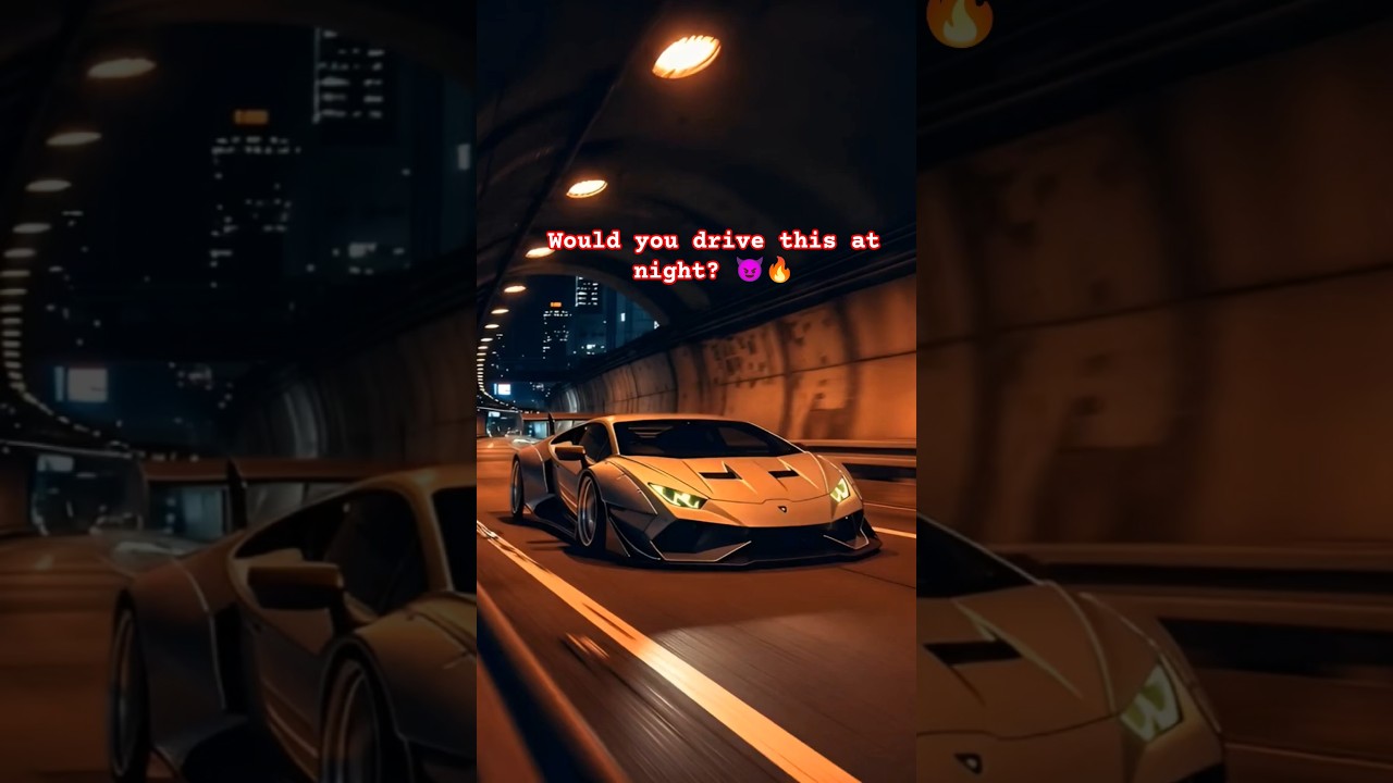 🚗Lamborghini Huracan Night Drive 😈🔥 USA Supercar Vibes🔥