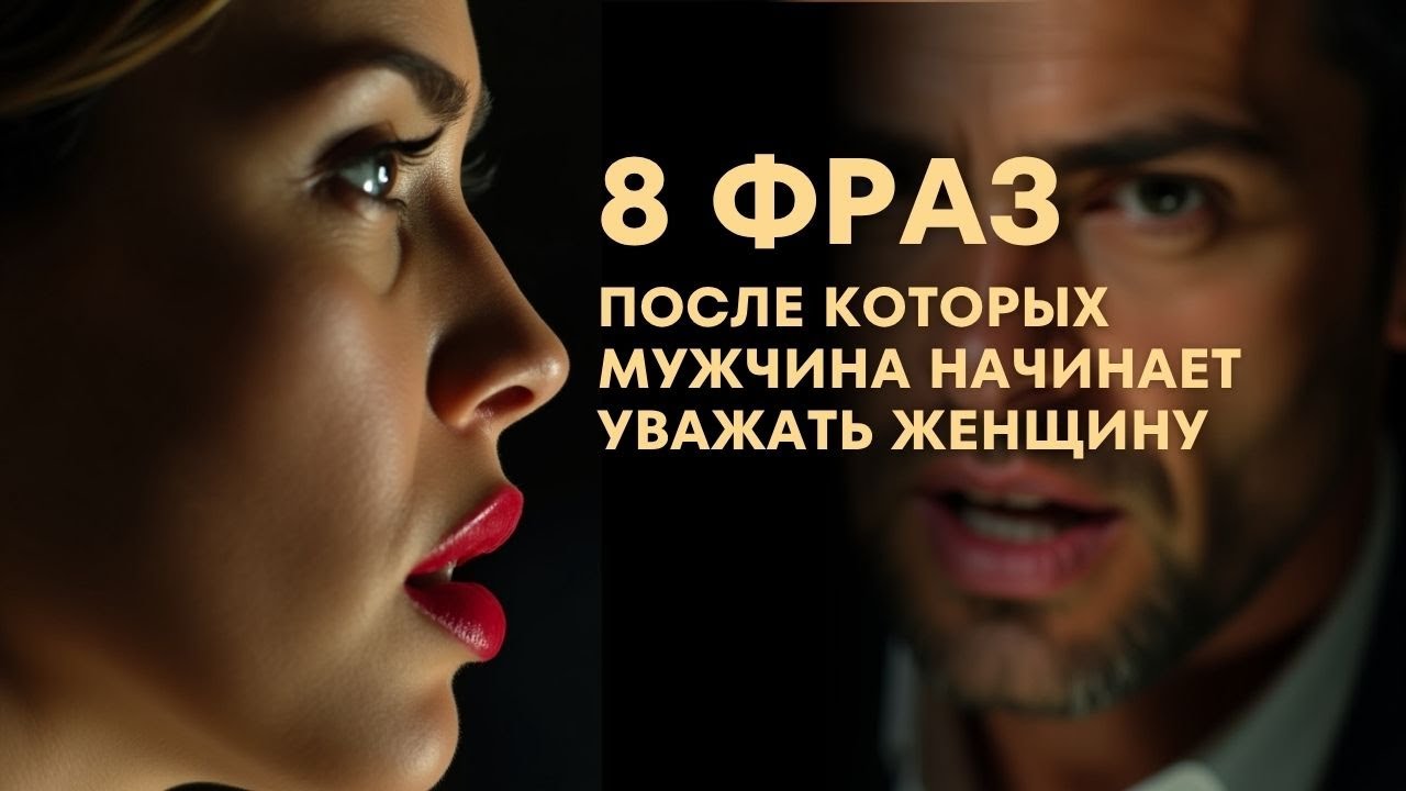 8 ФРАЗ после которых мужчина начинает уважать женщину и принимает её силу.