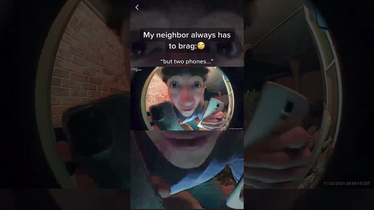 My Neighbor Always Has to Brag 😑 (Ring Doorbell TikTok)