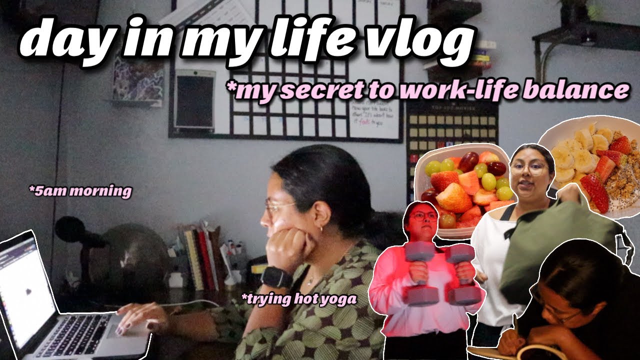 vlog | my secret to work-life balance, trying hot yoga & daily routine