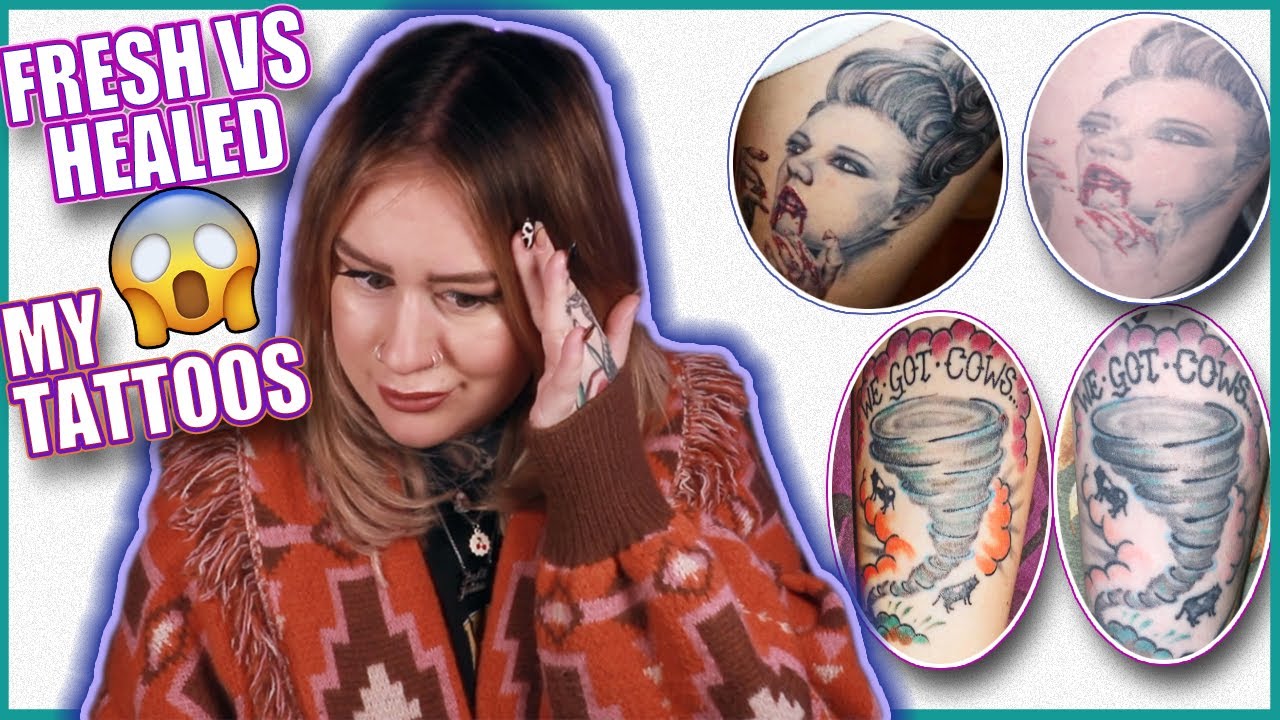 My Fresh VS Healed Tattoos | 6 To 10 Years Old