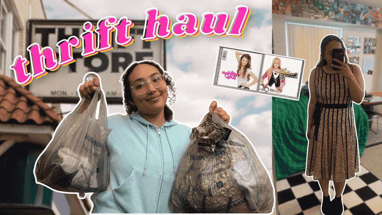 Collective Thrift Haul + Try-On | Affordable Fashion, Crafting Supplies & CDs!