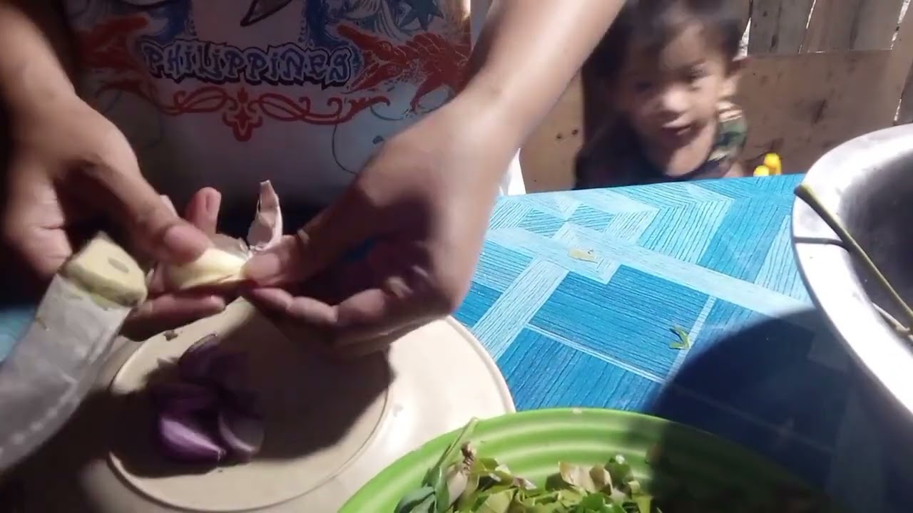 Bago leaves soup | vegetables around |simple living