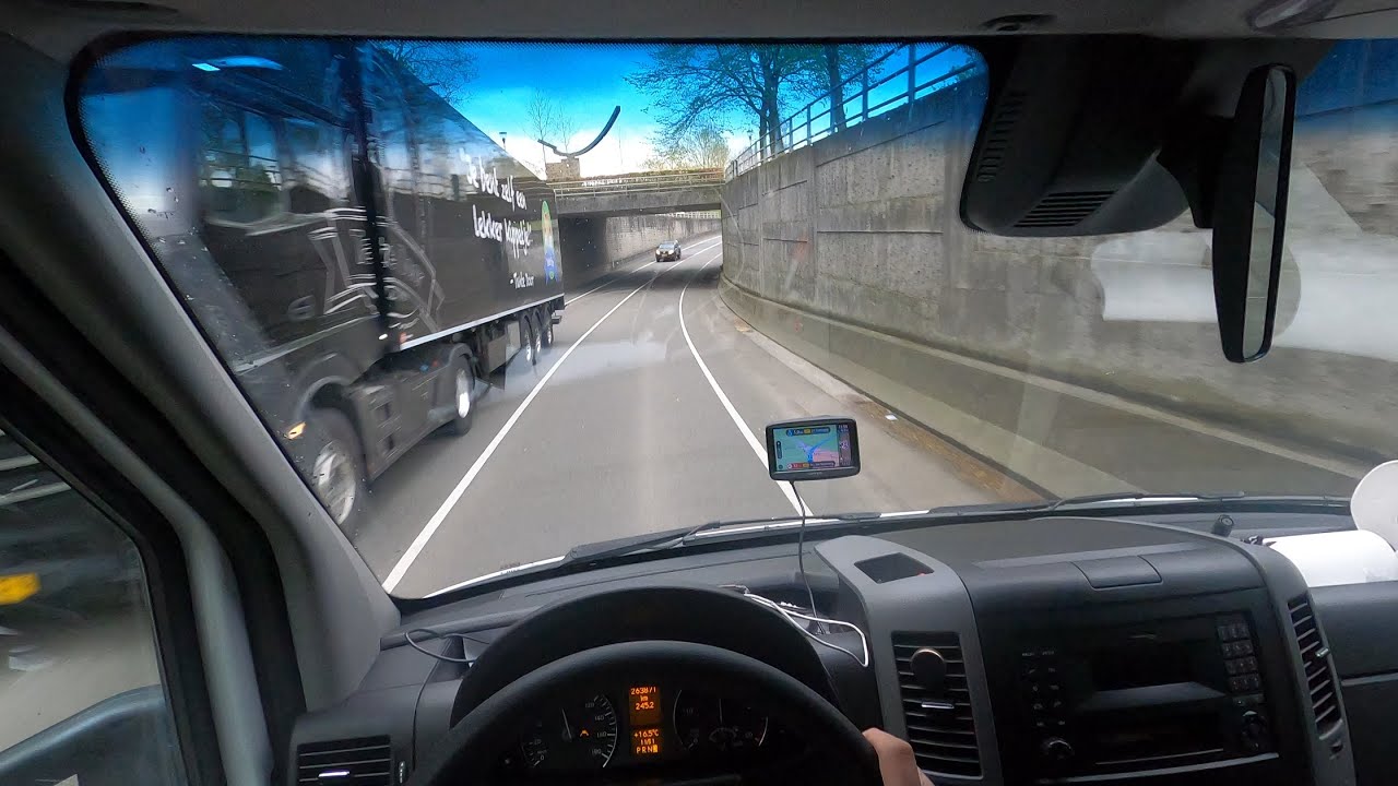 POV Driving Mercedes Sprinter The Netherlands/Bakış Açısı Nakliyat Kamyonet Hollandada 4K 60fps