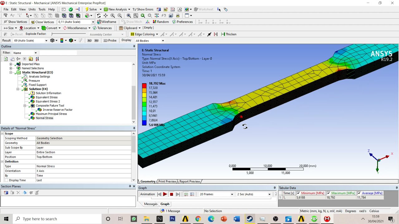 Composite Tensile Test Ansys (Static Structural)