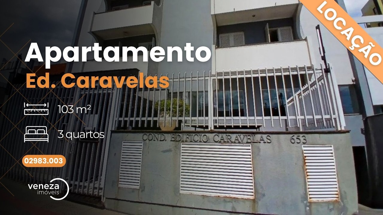 Apartamento para alugar no centro de Londrina, Ed. Caravelas.