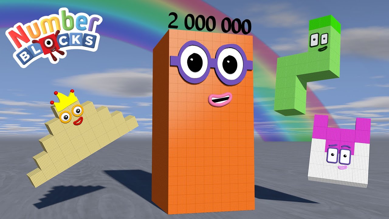 Looking for Numberblocks Puzzle 2,000,000 Million Inside Cube Numberblocks Number Pattern