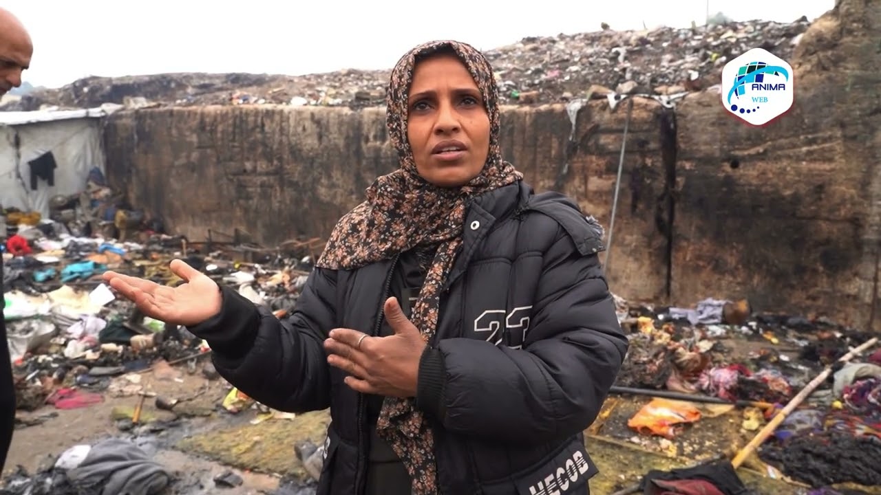 مصرع جدة وحفيدها في حريق داخل خيمة للنازحين بمدينة غزة