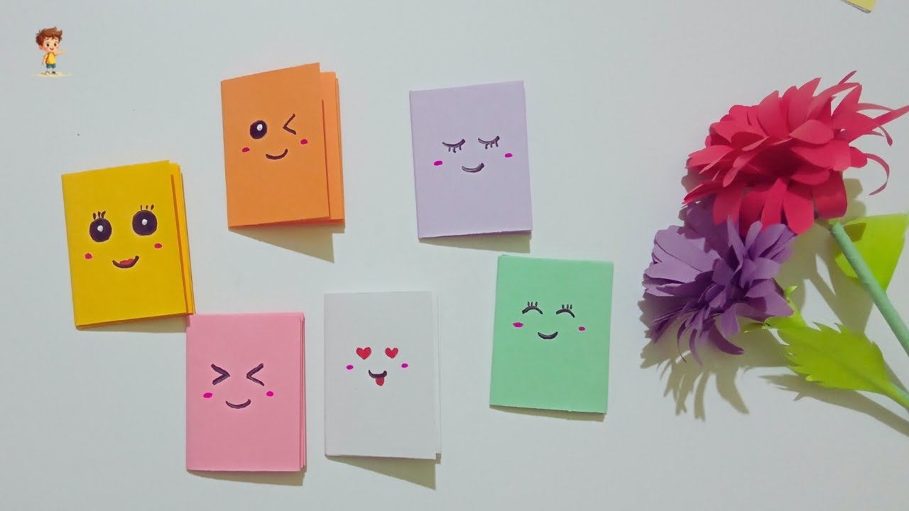 DIY Origami Mini Notebook 📒 | How to Make a Cute Kawaii Paper Notebook | Craftoon Hub