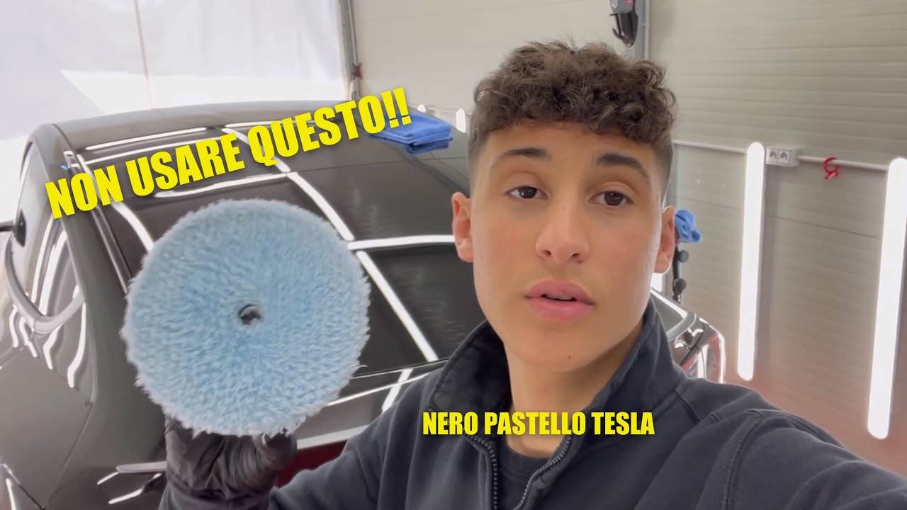 Come lucidare una vernice nero pastello *Tesla Model Y