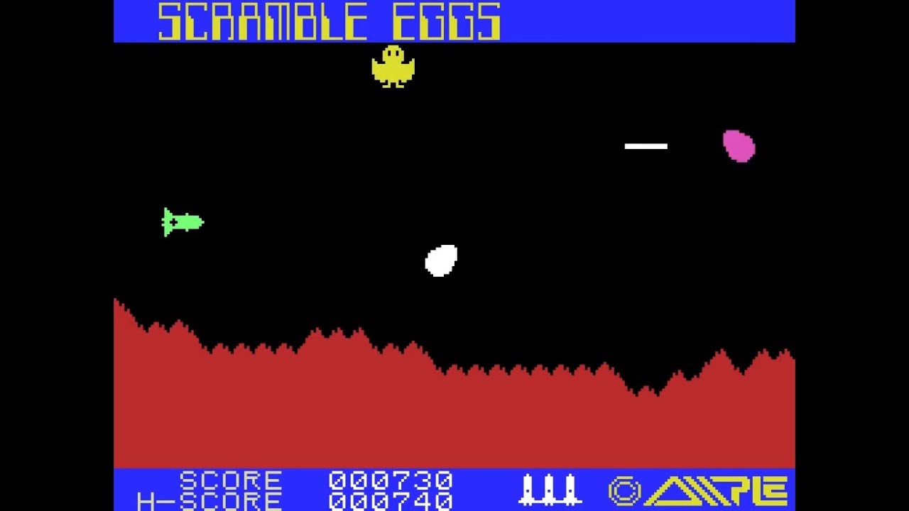 Scramble Eggs | スクランブルエッグ (Ample Software, 1983, MSX)