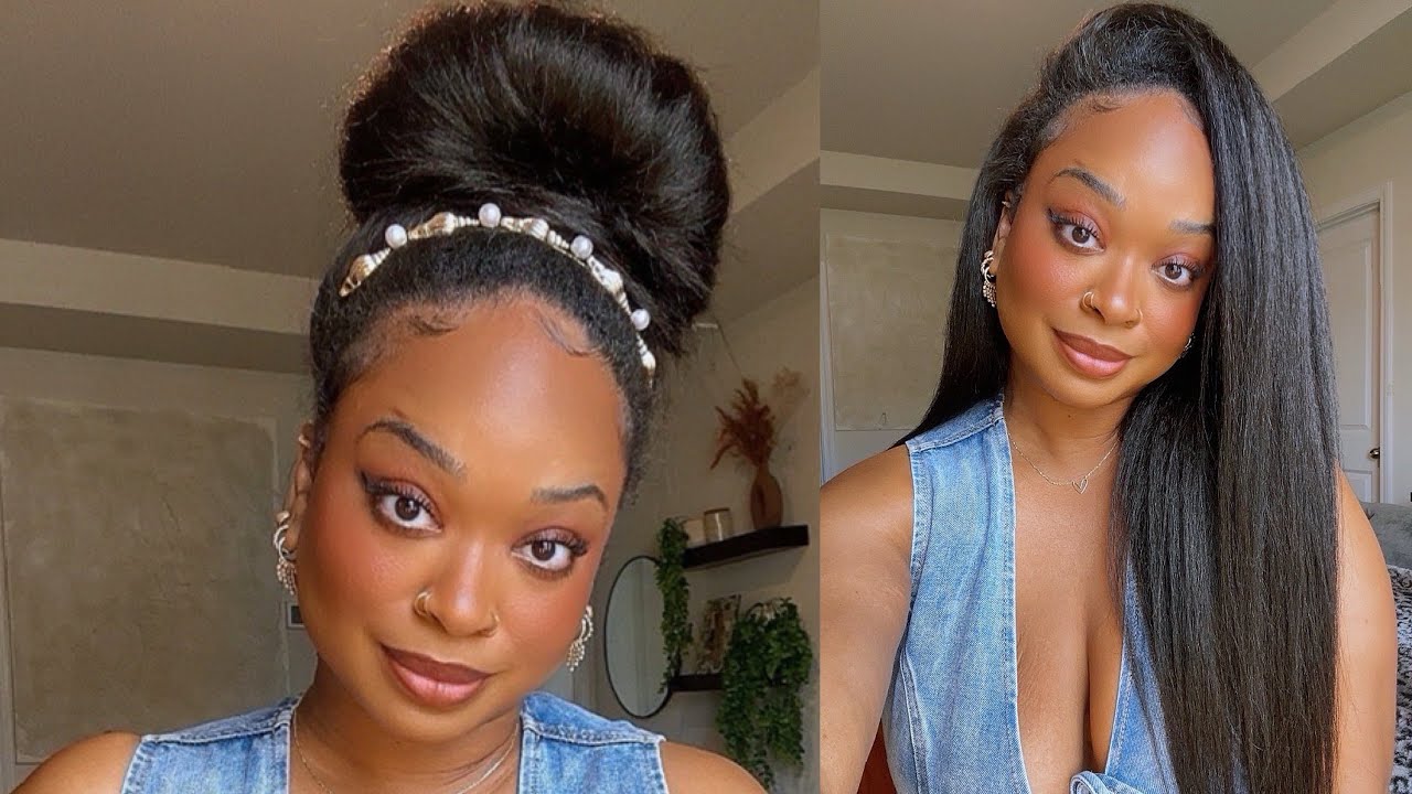 Finally a YAKI STRAIGHT Half Wig | Ashimary | Install and multiple hairstyles